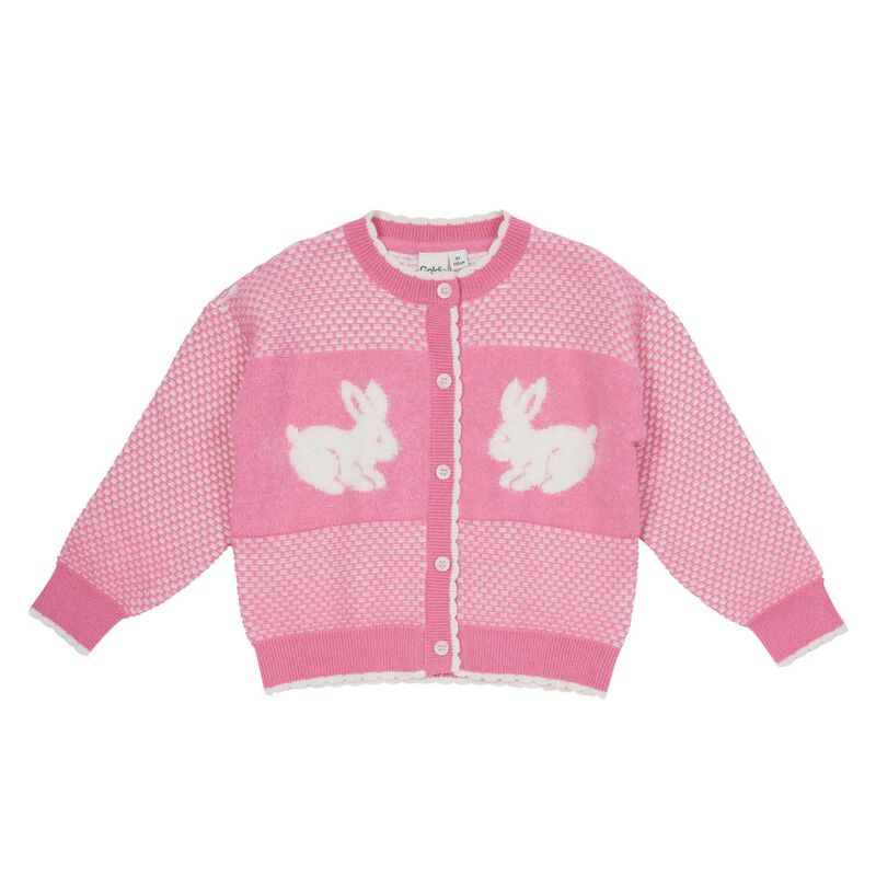 Goldie + Ace Bunny Knit Cardigan 1-2Y image number 0