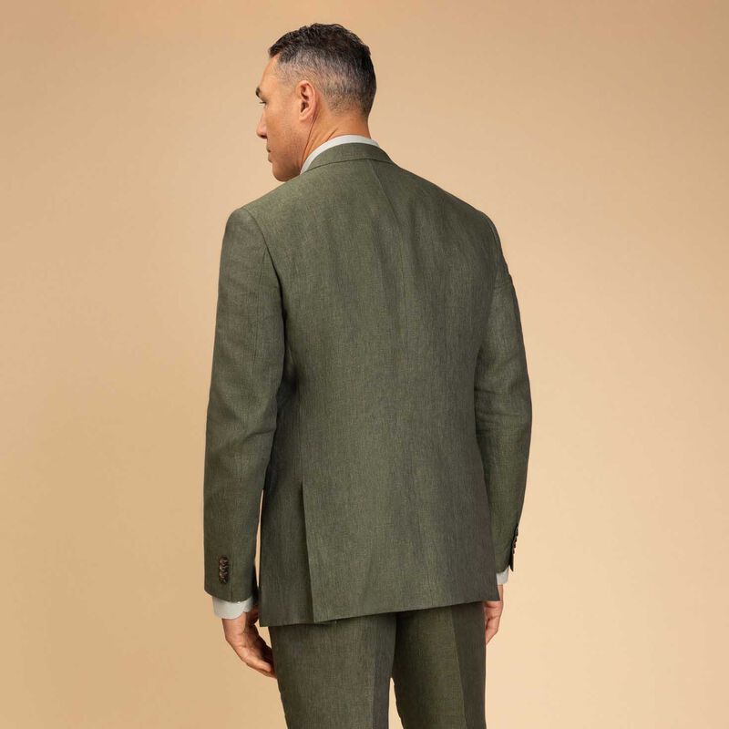 Rembrandt Lyon Olive Green Linen Blazer image number 1