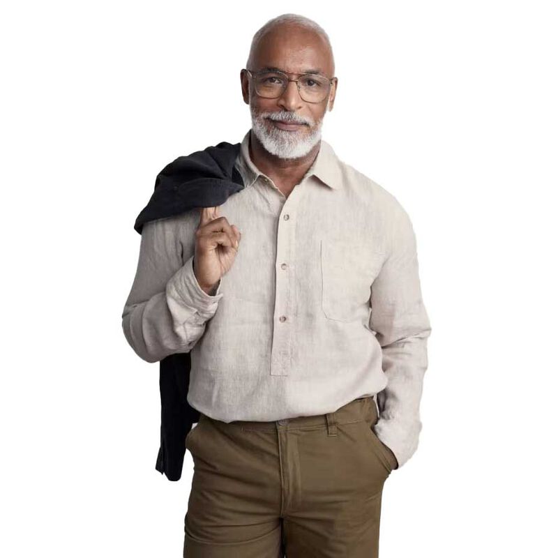 Seasalt Cornwall Mens Artist's Shirt Undyed Linen image number 0