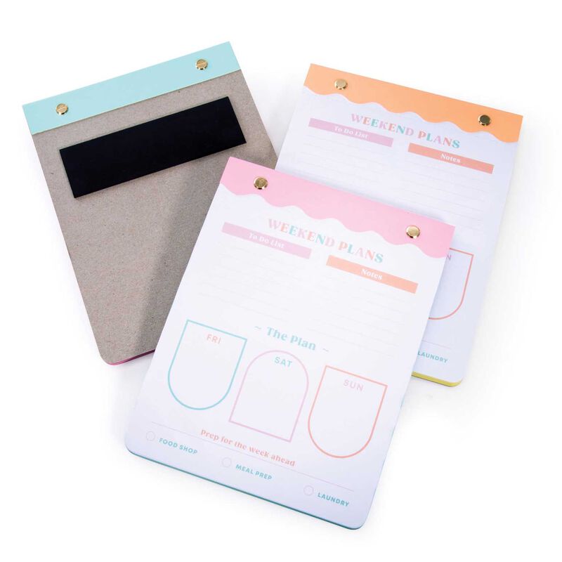 IS Gift Happy Mondays Weekend Magnetic Planner - 3 Assorted image number 1