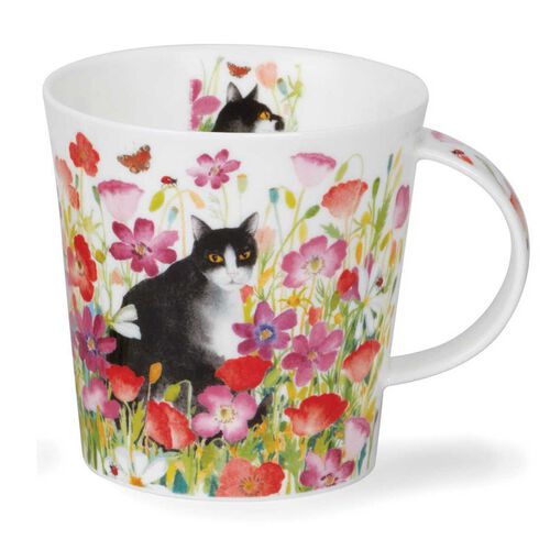 Dunoon Cairngorm Pretty Paws Black & White Mug