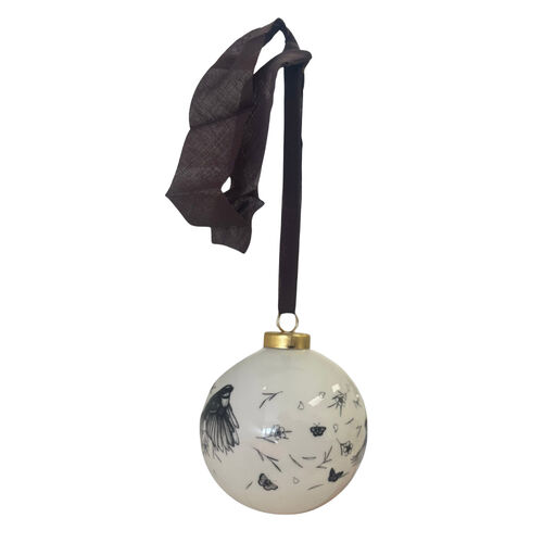 Katy Hayward Christmas Decoration - Come Fly With Me - Piwaiwaka/Fantail