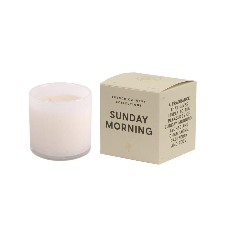 French Country Sunday Morning Glass Candle image number 0