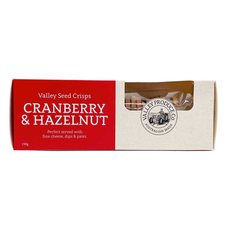 Valley Produce Co. Seed Crisps Cranberry Hazelnut 150g image number 0