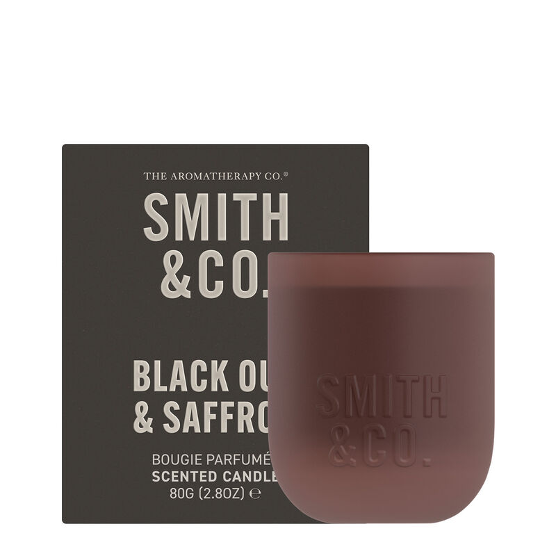 Smith & Co. Black Oud & Saffron Scented Candle 80g image number 0