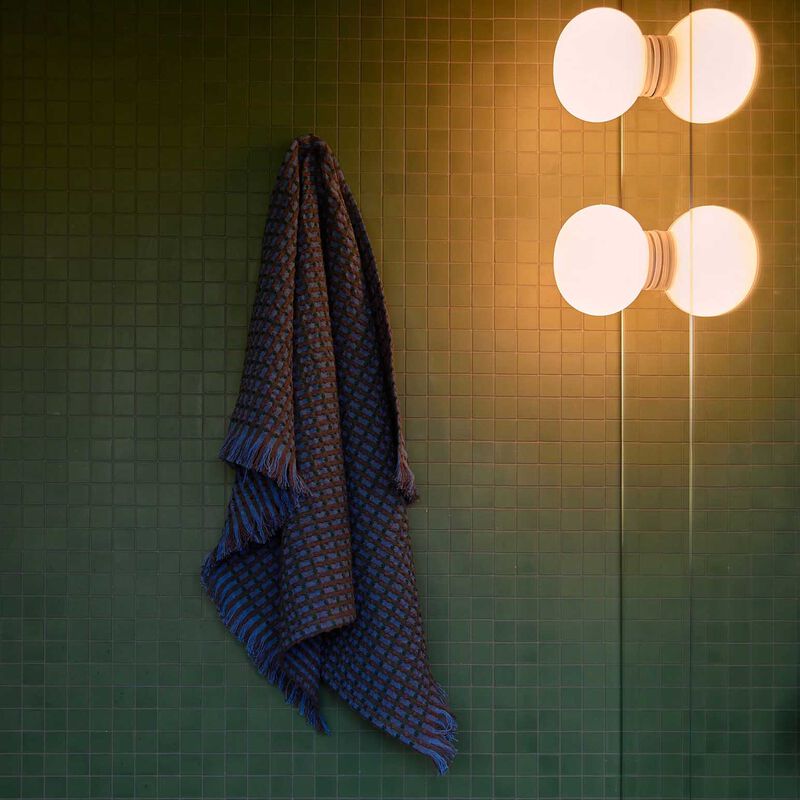 Citt&agrave; Aalto Bath Sheet Cerulean/Multi 100x180cm image number 3
