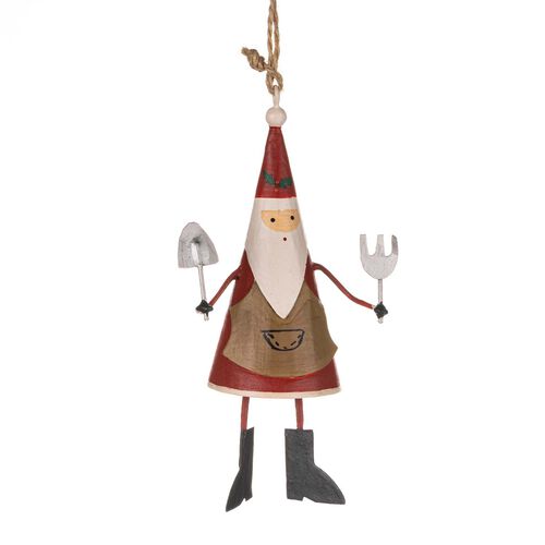 Shoeless Joe Gardening Santa