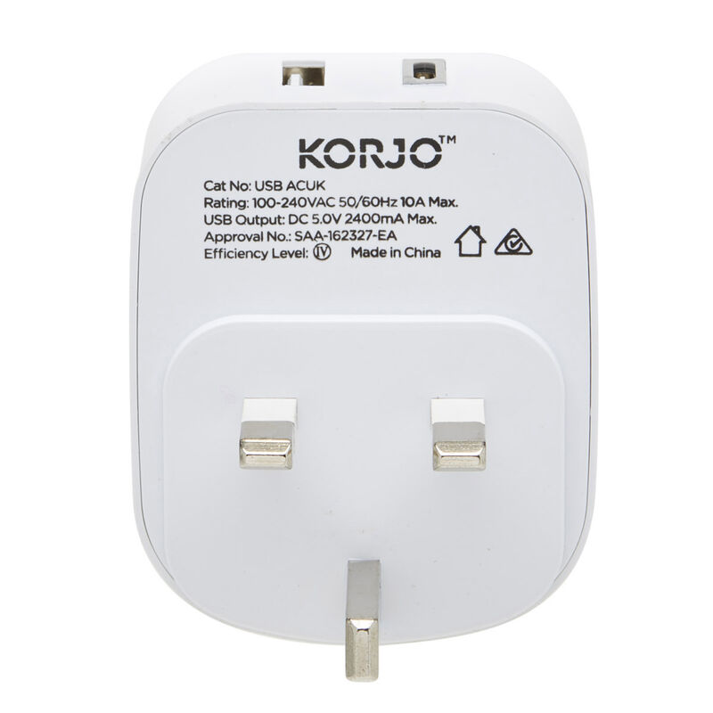 KORJO USB A&C Power Adaptor - UK image number 2