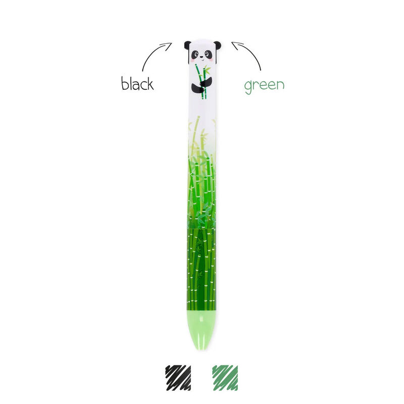 Legami Panda Click&Clack Two-Colour Ballpoint Pen image number 0