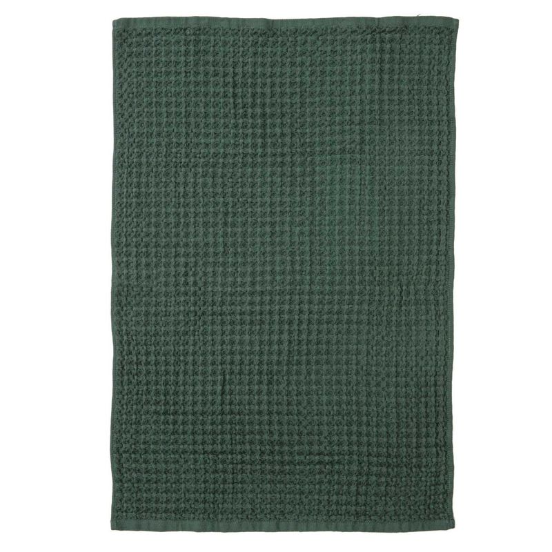 Ladelle Chunky Waffle Olive 2Pk Kitchen Towel image number 0
