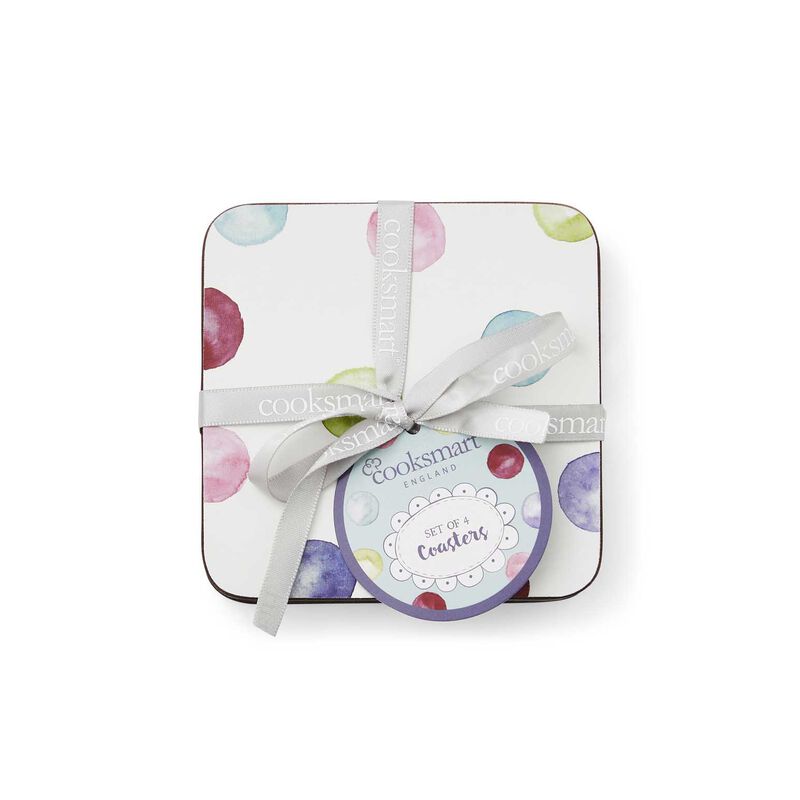 Cooksmart Spotty Dotty Set Of 4 Coasters image number 1