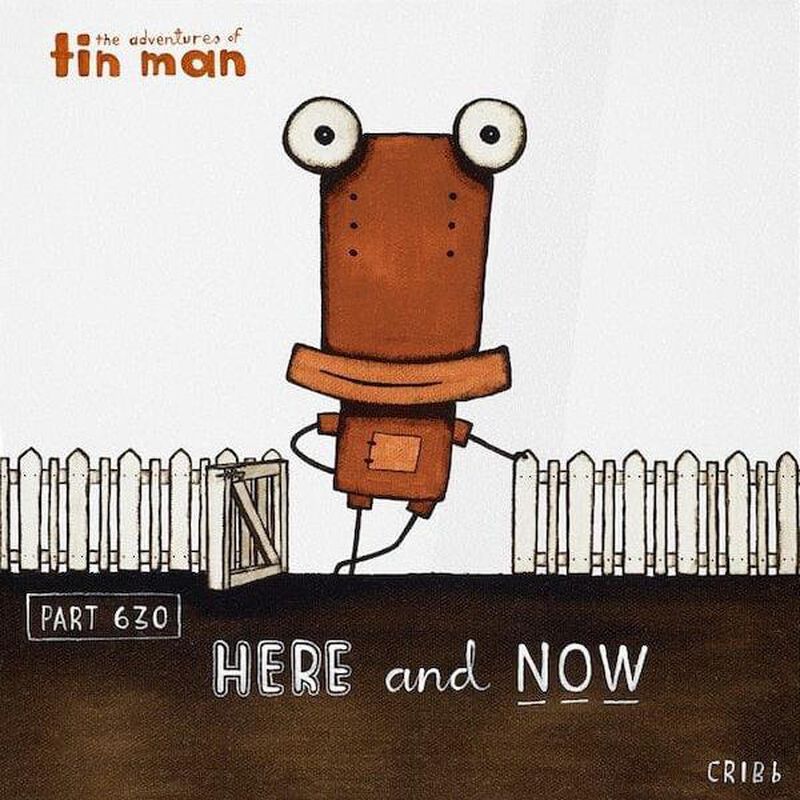 Tin Man Here And Now Box Frame 30x30cm image number 0