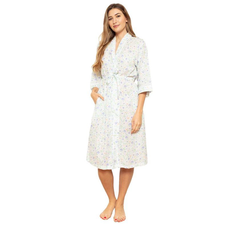 Cottonreal Cotton Voile Pansy Kimono Wrapover image number 0