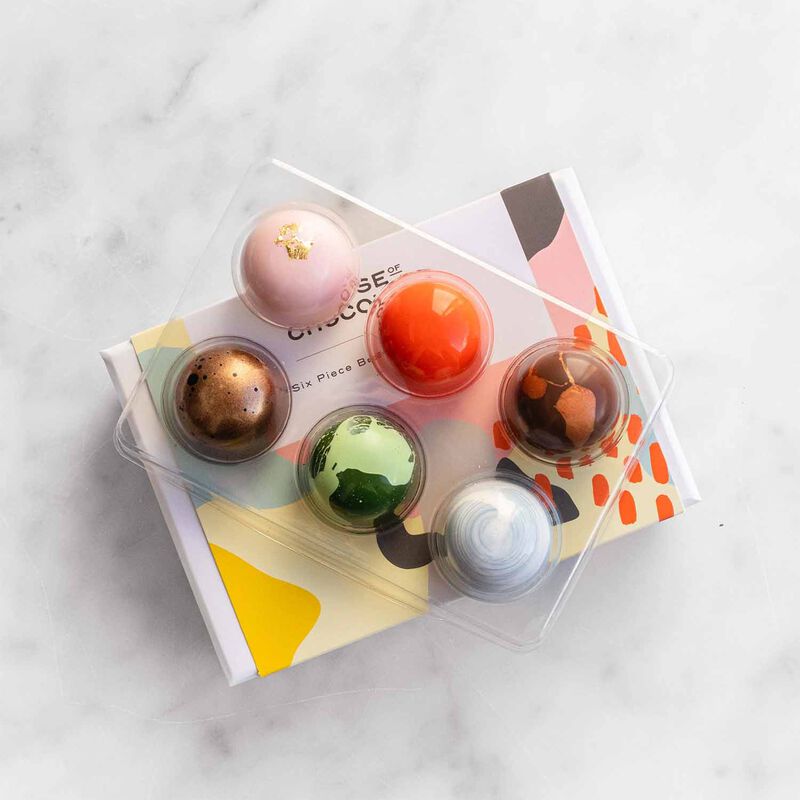 House of Chocolate 6 Piece Bonbon Selection 100g image number 1