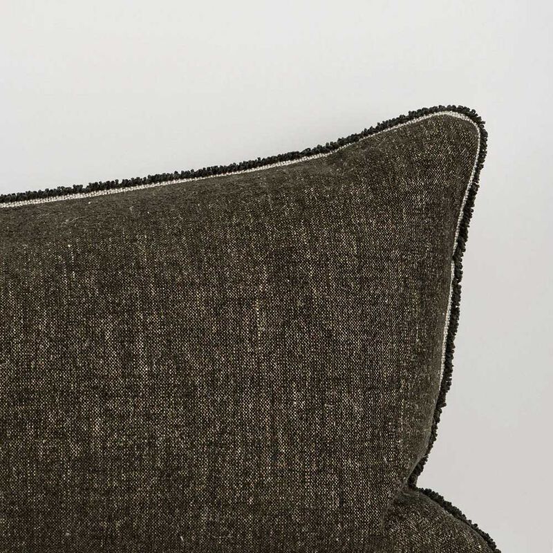 Baya Sutton Cushion With Feather Inner 40x90cm - Olive image number 2
