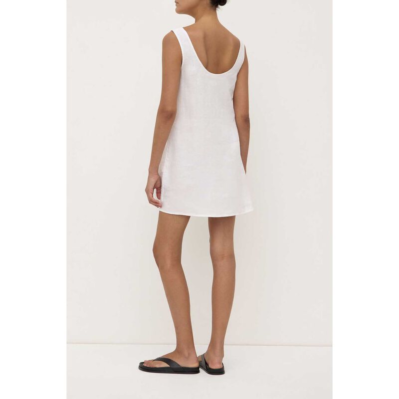 Assembly Label Selma Linen Mini Dress White image number 1