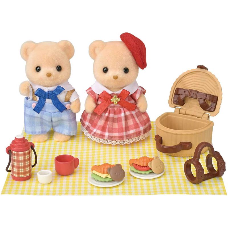 Sylvanian Families Biscuit Bear Sister & Brother - Delicious Picnic image number 1