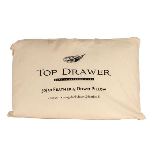 Top Drawer Feather Down 50/50 Pillow 800g