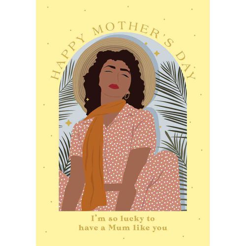 Image Gallery Fierce Fab So Lucky Mother's Day Card