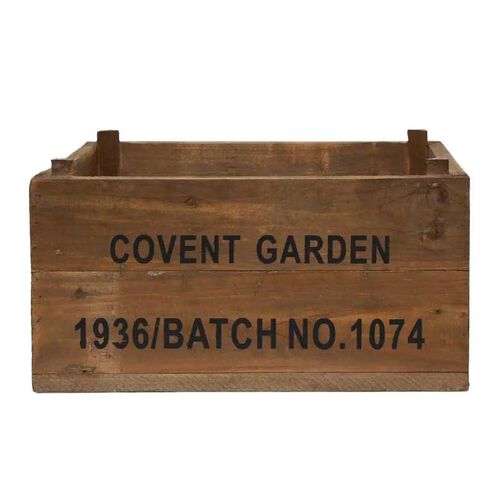 French Country Covent Garden Wooden Crate Large