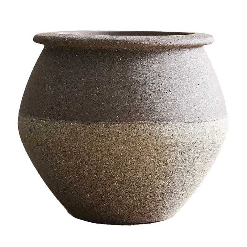 West Elm Sierra Salt Fired Angled Vase image number 0