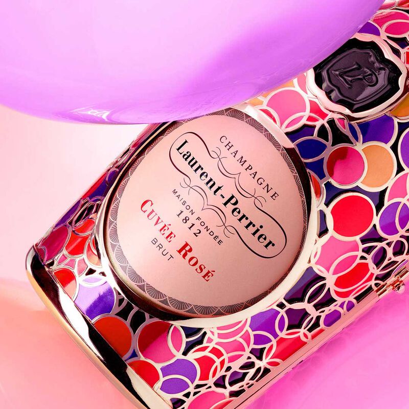 Laurent-Perrier Cuv&eacute;e Ros&eacute; Limited Edition Bubbles Metal Jacket 750ml image number 1