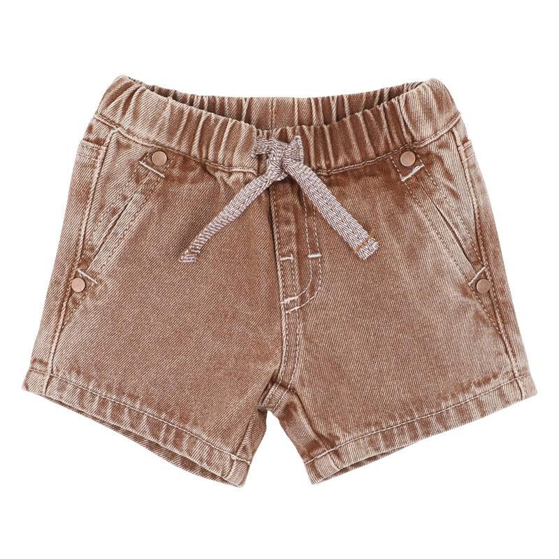 Bébé Boys Brown Denim Shorts image number 0