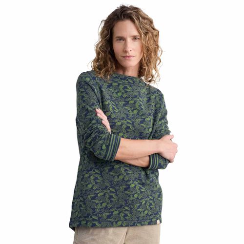 Seasalt Cornwall Shore Sighting Top Inked Line Flower Maritime