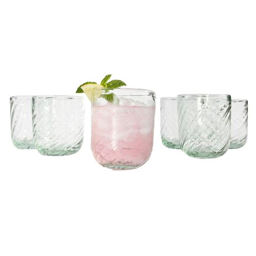 Pottery Barn Twist Short Glass Set Of 4
