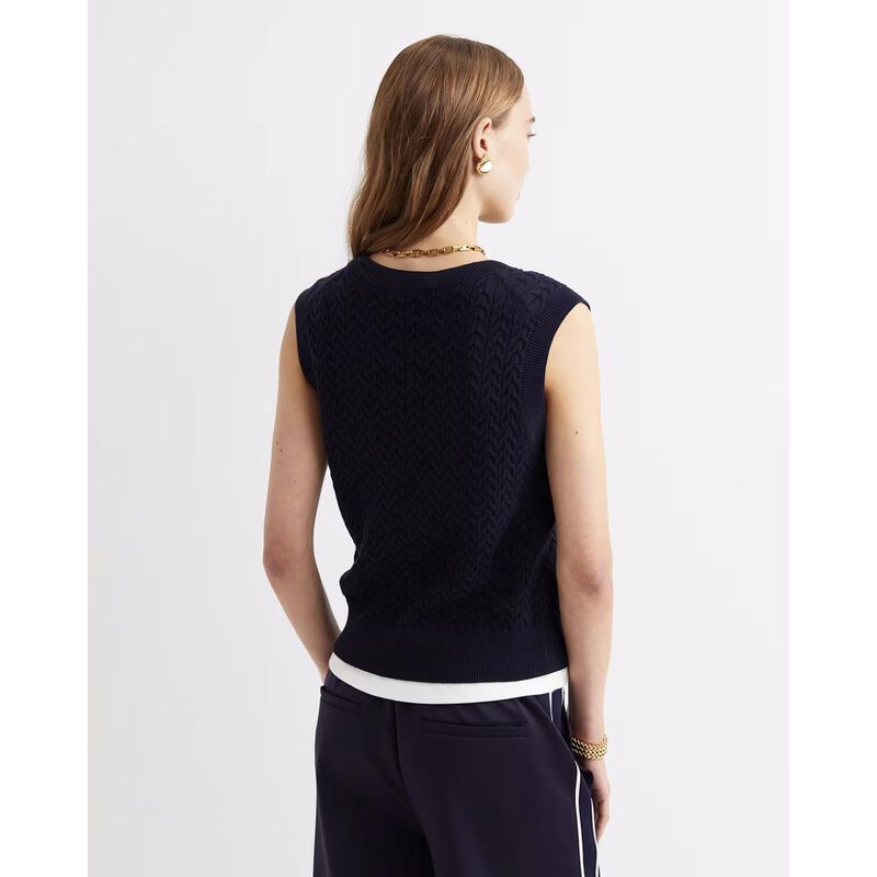 Sportscraft Elka Cable Cropped Vest image number 1