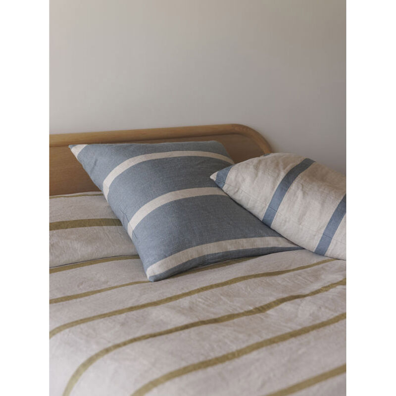 Citt&agrave; Carnival Euro Cushion Air Force Blue/Natural 65x65cm image number 1