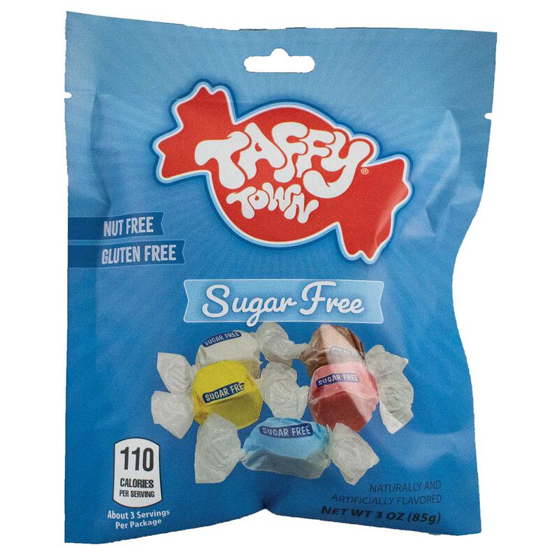 Taffy Town Sugar Free Assorted Taffy Pouch 85g image number 0