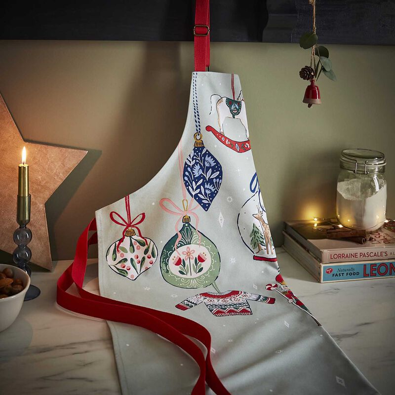 Ulster Weavers Christmas Ornaments Cotton Apron image number 1