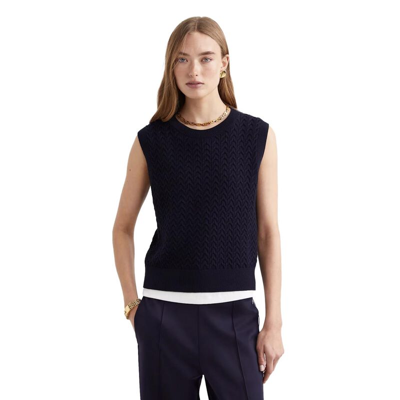 Sportscraft Elka Cable Cropped Vest image number 0