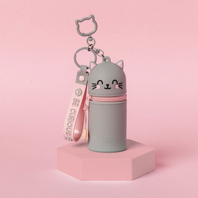 Legami Kitty Coin Purse With Key Ring image number 3