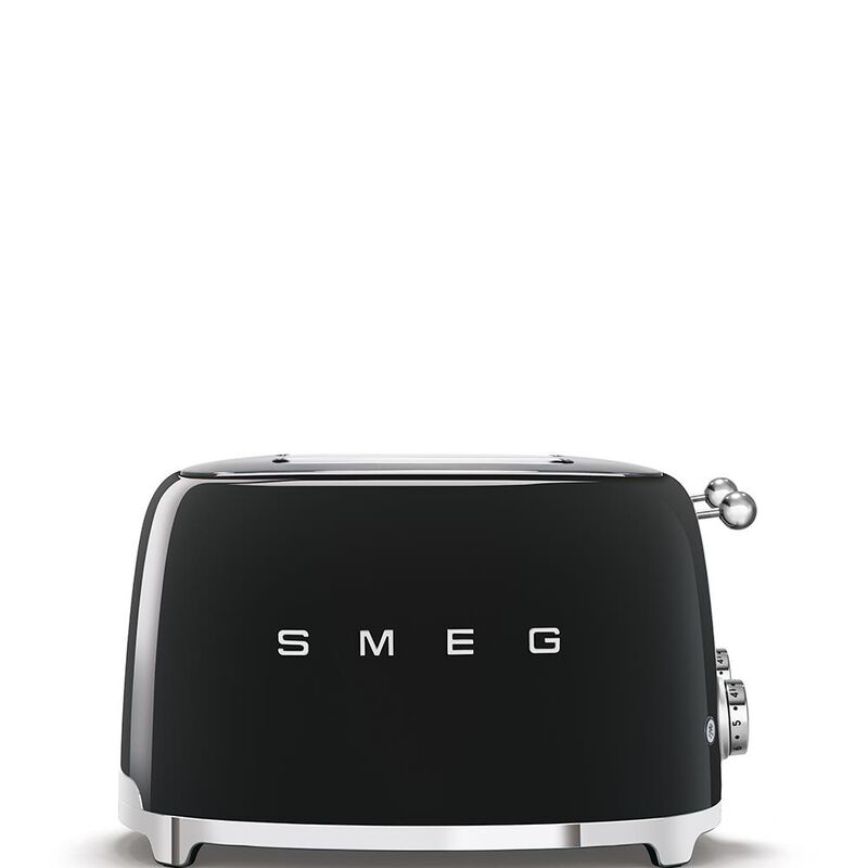 Smeg 4 Slice Wide Toaster - Black image number 1