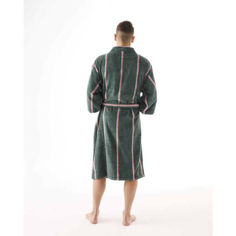 Kip&Co Wakame Crush Stripe Bamboo Terry Bath Robe image number 1