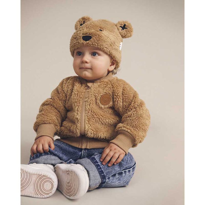 Huxbaby Varsity Furry Jacket 3M-2Y image number 1