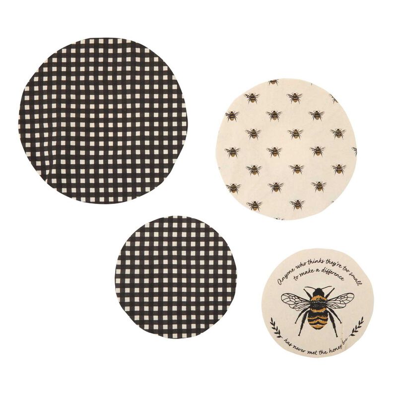 Wallace Cotton Beekeeper Dish Cover Set Of 4 image number 1