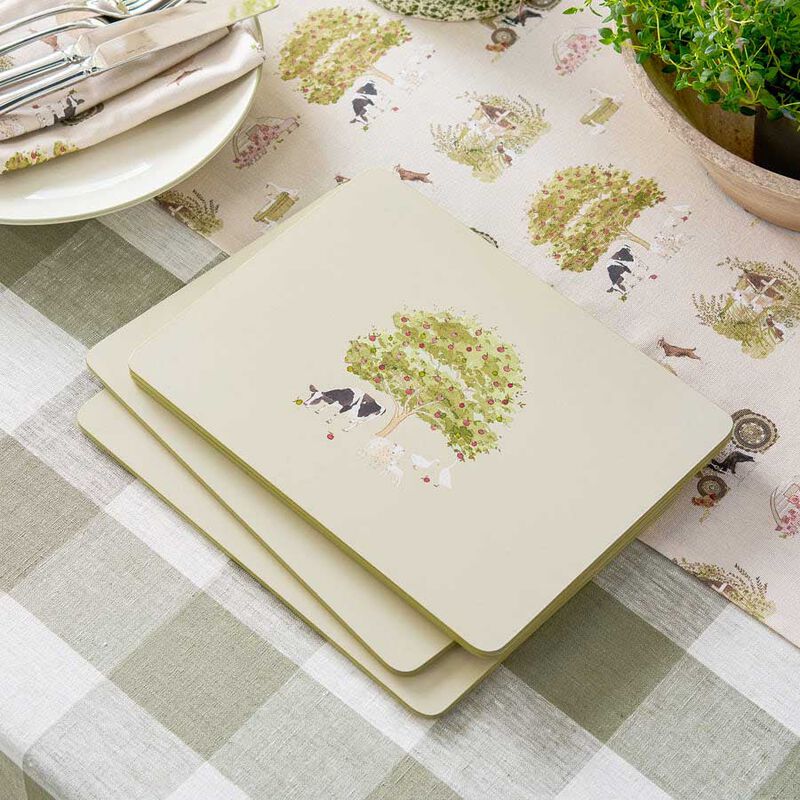 Sophie Allport Placemats - Set Of 4 - Farm Friends image number 3