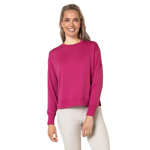 B Merino Rib Trim Jumper