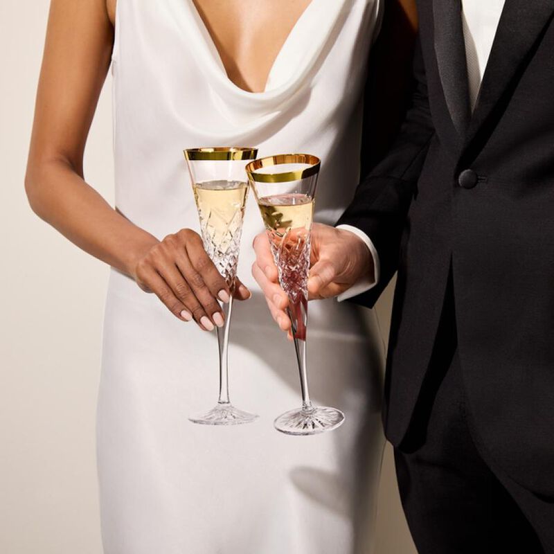 Waterford Celebrations Toasting Flute 145ml Gold Set of 2 image number 2