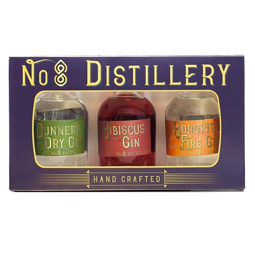No8 Distillery Gin Gift Box 3x250ml