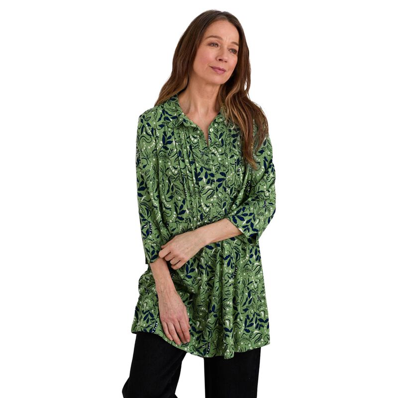 Seasalt Cornwall Rocky Pass Tunic Wandering Peas Samphire image number 0