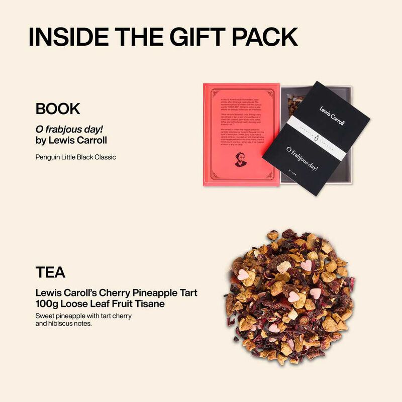 T2 x Penguin - Lewis Carroll’s Cherry Pineapple Tart Loose Leaf Tea Book image number 2