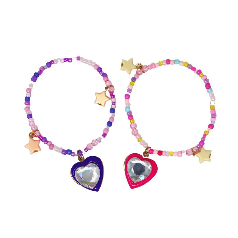 Pink Poppy BFF Sparkle Heart Bestie Bracelet Set image number 0