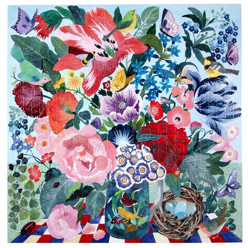 eeboo Spring Bouquet 1000 Piece Puzzle image number 1