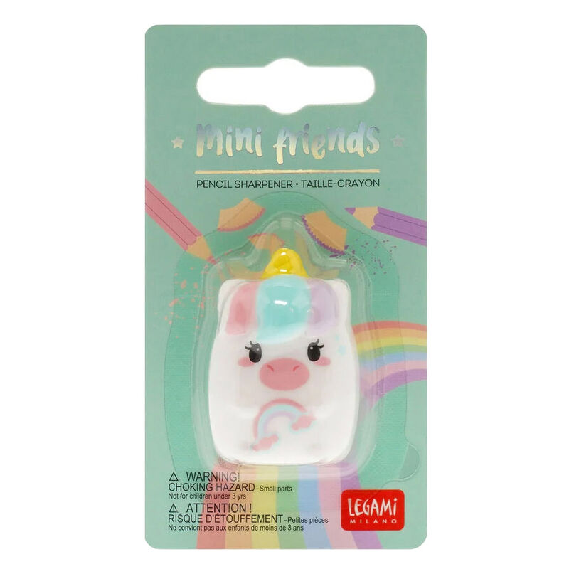 Legami Mini Friends Unicorn Pencil Sharpener image number 0