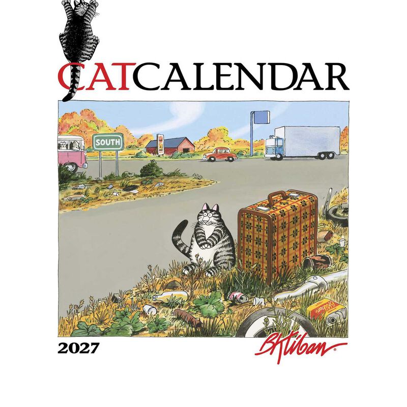 Pomegranate B Kliban Catcalendar Mini Wall Calendar 2027 image number 0