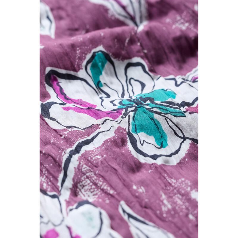 Seasalt Cornwall Larissa Shirt Linework Floral Heather image number 2